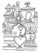 Coloring Perfume Pages Bottle Colouring Bottles Color Adult Sketch Clipart Drawing Printable Chanel Vk Plaid Books раскраски Adults Book Sheets sketch template