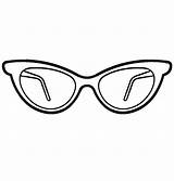 Coloring Pages Colouring Glasses Eyeglasses Stylish Kidsplaycolor Color Kids Eye sketch template