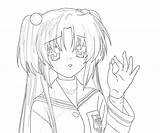 Clannad Ichinose Kotomi Coloring Pages Book Another sketch template