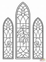 Stained Glass Coloring Windows Pages Window Printable Color Chapel Clipart Wedding Christmas Template Patterns Colouring Supercoloring Beast Beauty Drawings Collection sketch template