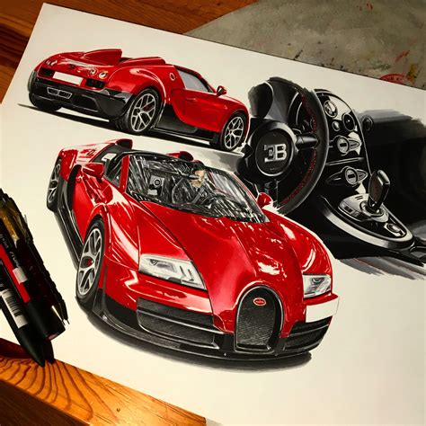 realistic car drawings page