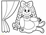 Rag Doll Coloring Getcolorings Inspiration sketch template