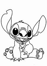 Coloring Stitch Pages Printable Lilo Kids Popular sketch template