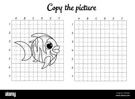 copy  picture draw  grid coloring book pages  kids