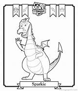 Coloring Pages Knight Printable Mike sketch template