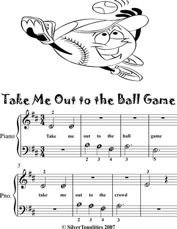 ball game beginner piano sheet