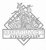 Coloring Outback Designlooter Steakhouse Logo 78kb sketch template