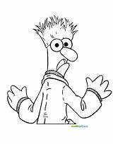 Muppets Coloring Pages Beaker Drawing Animal Chef Swedish Book Disneyclips Disney Getdrawings Funstuff sketch template