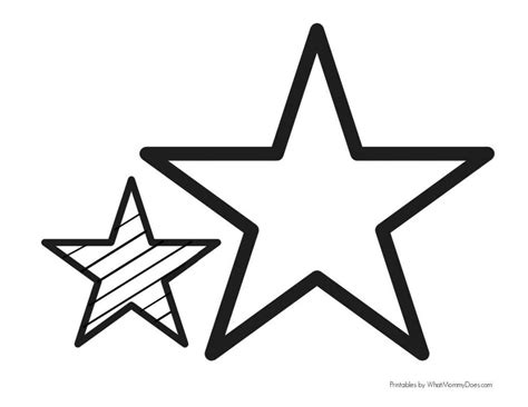 simple star coloring pages  kids  cute  mommy