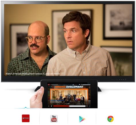 google unveils chromecast   device  streams movies shows      tv