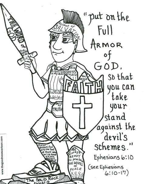 armor  god coloring pages  getcoloringscom  printable
