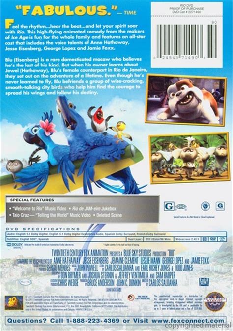 rio dvd 2011 dvd empire