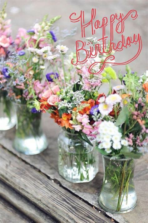 happy birthday flowers pictures   images  facebook