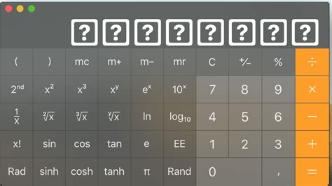 apple calculator  shows question mark apple community