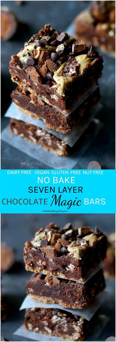 No Bake Vegan Magic Bars Recipe Dairy Free Gluten Free No Bake