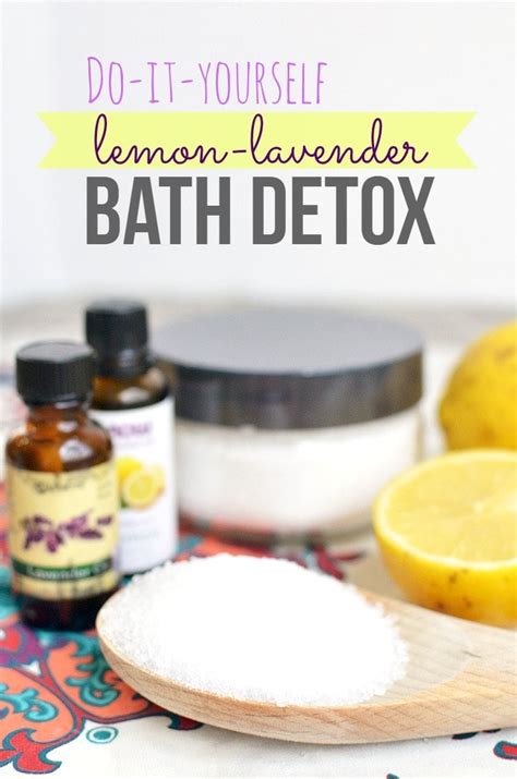 diy lemon lavender bath detox
