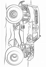Digger Grave Monster Truck Pages Big Coloring Color Bigfoot Famous Coloringpagesonly Printable sketch template
