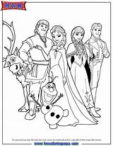 Frozen Pages Colouring Cast Coloring Characters Sheets Elsa Print Da Disney Cute Book Olaf Anna sketch template