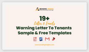 warning letter  tenants sample  templates
