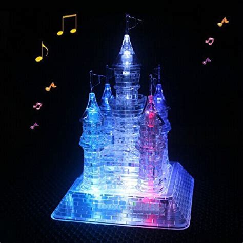 waycom 3d crystal castle puzzle 3d jigsaw light up