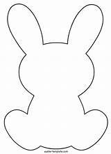 Easter Template Printable Rabbit Outline Para sketch template