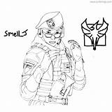 Siege Zofia Xcolorings Swat sketch template