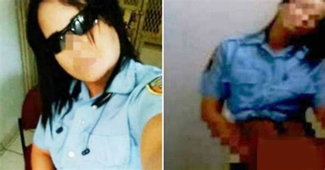 female police officer suspended after explicit photos of her performing