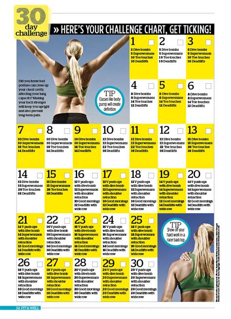 30 Day Challenge Stronger Back Woman Magazine