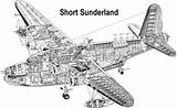 Sunderland Short Cutaway Flying Boat Plane Aircraft Keywordsuggest sketch template