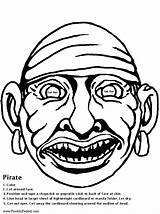Mask Coloring Grandma Cliparts Pirate Pheemcfaddell Colouring sketch template