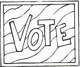 Vote Coloring Pages Politics Color Online Printable Peoples sketch template