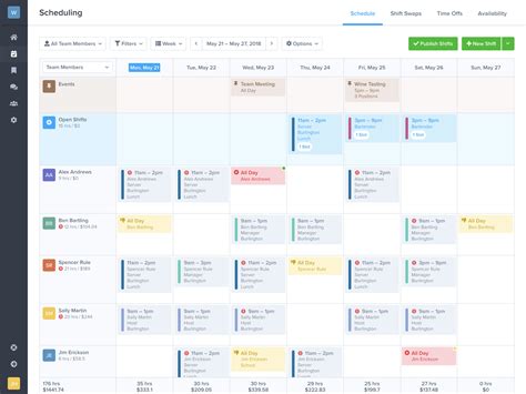 employee schedule creator calendar  planning