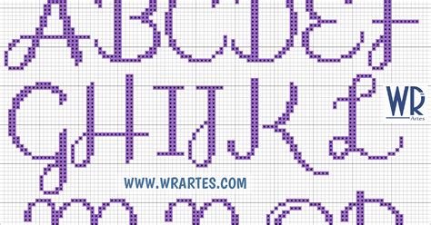 blog  wagner reis alfabeto cursivo  simples de ponto cruz