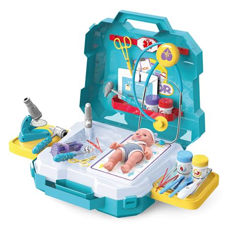 joyin  pieces medical toy kids doctor pretend play kit  carrying