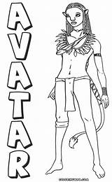 Avatar Coloring Pages Colorings Print sketch template