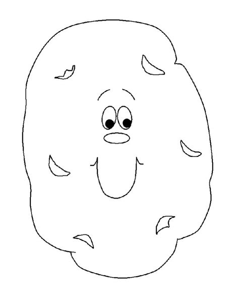 potatoes coloring pages    print