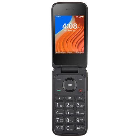 tracfone tcl flip  gb black prepaid flip phone locked tanga