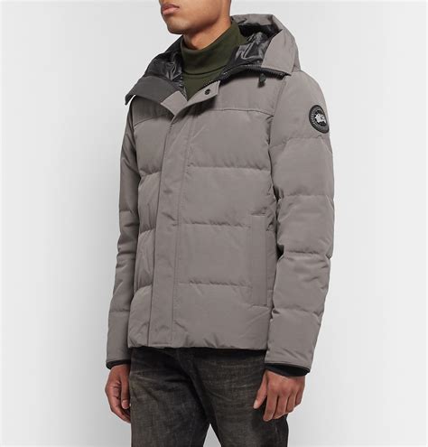 canada goose macmillan quilted arctic tech hooded  parka gray canada goose