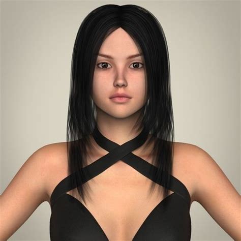 Realistic Sexy Teen Girl 3d Model Max Obj 3ds Fbx C4d Lwo Lw
