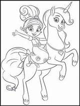 Princess Knight Nella Coloring Pages Fargelegging Barn sketch template