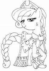 Pony Applejack Little Coloring Pages Princess Color Queen Chrysalis Supercoloring Online Printable Print Drawing Dot Paper sketch template