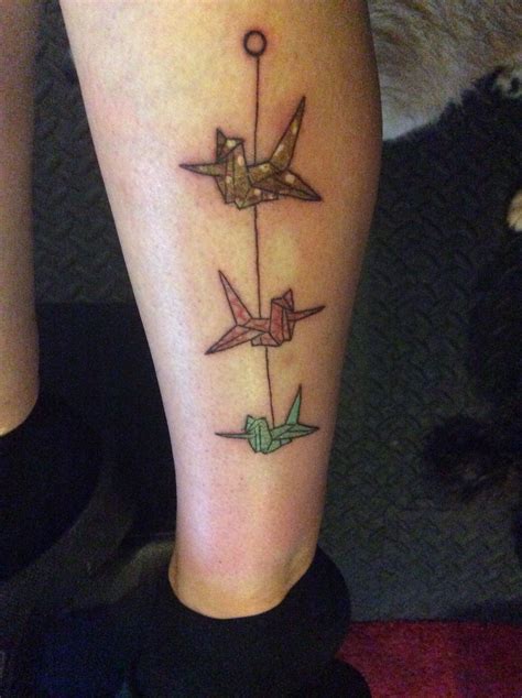 origami crane tattoo crane tattoo origami crane fish tattoos