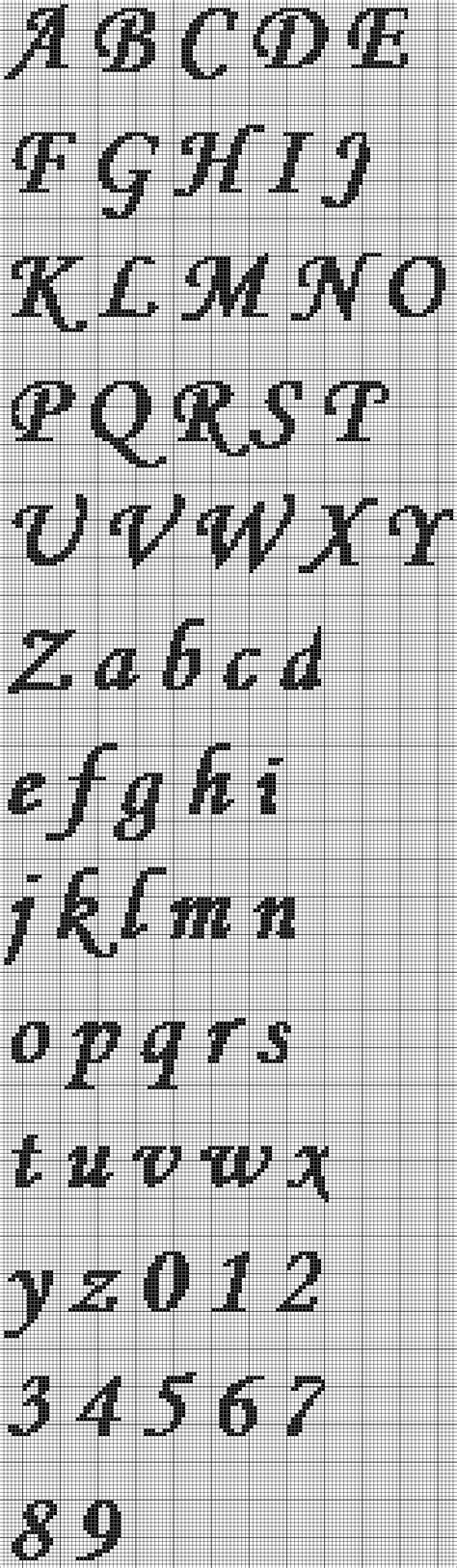 counted cross stitch alphabet patterns