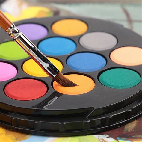high quality professional superior portable solid watercolor paint set