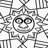 Symmetrical Instructive Summertime Sunny Printable Drawing Playgroup Straightforward Season sketch template