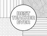 Teacher Coloring Appreciation Pages Ever Printable Card Thank Cards Papertraildesign Gift Paper sketch template