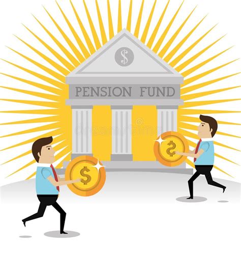money pension fund stock illustration illustration  life