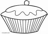Coloring Cupcake Pages Kids Cool2bkids Printable sketch template