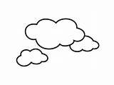 Clouds Coloring Cloud Clipart Pages Cloudy Drawing Colouring Book Kids Color Sheet Wolken Sketch Printable Clip Netart Shape Print Cliparts sketch template