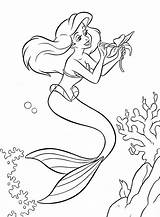 Princess Coloring Pages Disney Ariel Print Colouring Little Kids Characters Mermaid Walt Sea Under Princesses Printable Sheets Drawing Colour Pretty sketch template